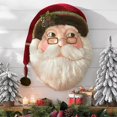 thumbnail image 2 of 120CM Decoración colgante de madera de Papá Noel para adornos interiores y exteriores de fiesta de Navidad, 2 of 4