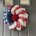 thumbnail image 5 of Forzero Patriotic Wreath American Independence Day Wreath Handmade Memorial Day Wreath Decoration Front Door Wall Home Decoration, 5 of 6