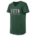 thumbnail image 4 of Girls Youth New Era Green New York Jets Flip Sequin V-Neck T-Shirt, 4 of 4