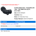 thumbnail image 2 of Air Mass Meter Boot - Compatible with 1984 - 1987 BMW 325e (Up To 8/31/1987) 1985 1986, 2 of 2