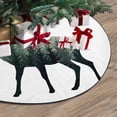 thumbnail image 3 of FMSHPON Deer Forest Xmas Christmas Tree Skirt Stand Mat for Holiday Party Decoration Indoor Outdoor 36 inches, 3 of 3