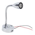 thumbnail image 5 of FYBTO RV Reading Light LED Chrome Indoor Bedside Lamp Boat Yacht USB 3 Adjustable Light Color Touch Lamp DC12 to 24V-090701, 5 of 5