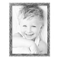 thumbnail image 2 of ArtToFrames 17" x 23" Hammered Steel Metallic Picture Frame, 17x23 inch Silver Wood Poster Frame (WOM-5264),  Pack, 2 of 7
