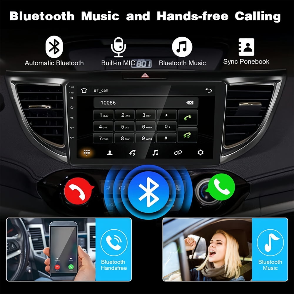 Guwzn Car Stereo Radio for Honda CR-V 2012-2016 10" Touchscreen 2+32G Vehicle GPS Navigation Wireless CarPlay Android Auto