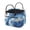 Blue Marble Print, variant on KUIFORTI Black Rooster Quilted Storage Basket with Handles, Collapsible Basket Organizer Gift Baskets with Front Pocket for Blanket, Toy, Nursery, and Laundry