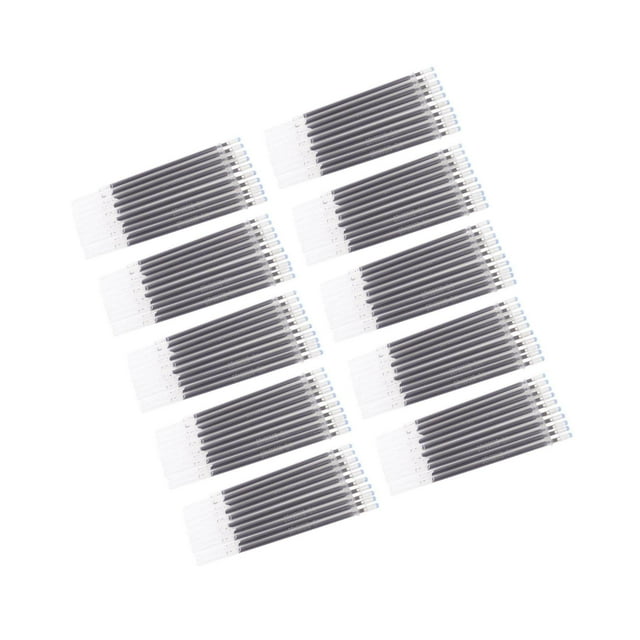 Freer 100Pcs Heat Erasable Pen Refills Fabric Marking Pens Pen Refill Refills for Embroidery Black