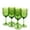 Green, variant on Yalin Set of 6 Unbreakable 15 oz Acrylic Plastic Wine and Water Tumbler Stackable Goblets (Multicolor)