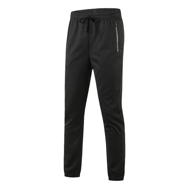 Ceisia Gift Men's All-Season Sports Pants - Fitness Running Solid Color Tapered Jogger Pants with Zipper Pockets