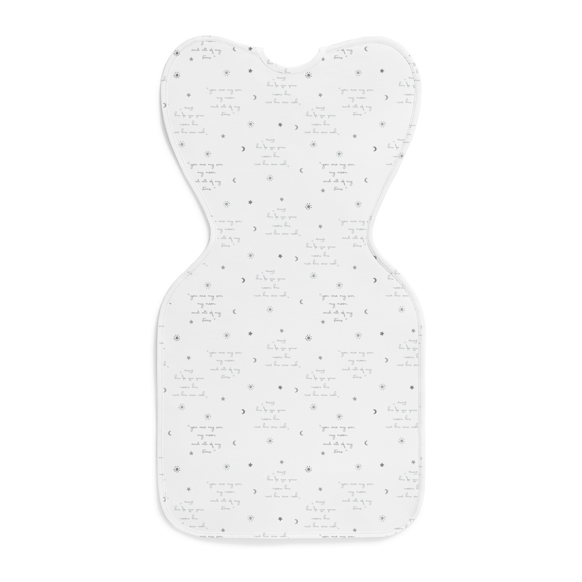 Love to Dream Swaddle Up LITE Cotton 0.2 TOG Baby Sleep Sack, Arms Up Design, Twin Zipper, Newborn 5-8.5 lbs, You are My White