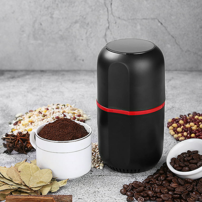Kaffe Electric Blade Coffee Grinder w/Removable Cup. 4.5oz 14-Cup Capacity.  Cleaning Brush Included. Perfect Grinder for Coffe (Black) 