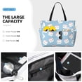 thumbnail image 2 of Goofa Cartoon Sushi Print Beach Bags Waterproof Beach Tote Bag Zipper Sandproof Swim Pool Bag Large Tote Beach Vacation Travel, 2 of 6