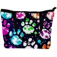 thumbnail image 2 of Dog Paw Print Canvas Leather Mix Hand-Held Bag - Twill Sponge Jeanette - 30x10.5x39cm/11.8x4.1x15.4in, 2 of 5