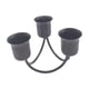 thumbnail image 5 of Candelabro de pilar simple Candelabros decorativos Candelabros cónicos Candelabro de 3 brazos para banquete de boda Decoración de banquete Ornamento Negro Fernando Porta vela, 5 of 8