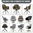 thumbnail image 6 of Whosucclay Forest Camo Hunting Print Swivel Accent Chair Covers Removable Dining Chair Cover Stretch Accent Office Desk Chair Sliopcover Washable Swivel Arm Chair Protector for Home Office, 6 of 7