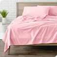 thumbnail image 1 of Bare Home Flannel Sheet Set - 100% Cotton - Deep Pocket - King, Light Pink, 4-Pieces, 1 of 7