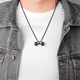 thumbnail image 3 of Collar Y Pulsera Mancuerna De Acero Inoxidable Negro, 3 of 5