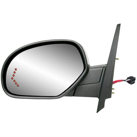 - 62146G - Fit System Driving Tow Mirror for 07-08 Avalanche, Silverado, Suburban, Tahoe, Sierra, Yukon, Denali/ XL, 09-13 Silverado/ Sierra Hybrid, Signal, chrome, fold, Heated Power