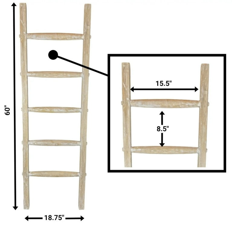 Rustic quilt ladder sale
