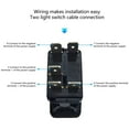 thumbnail image 6 of 2Pcs Waterproof Marine Boats Rockers Switches 5 Pin Toggle Switches 20A 12V Blue LED Lighted Waterproof Rockers Switches, 6 of 8