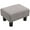 Gray, variant on HOMCOM 16" Cube Modern Linen Fabric Pouf Footrest Ottoman - Charcoal Gray
