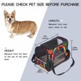 thumbnail image 2 of Peace Sign Premium Cat Carrier Bag - Durable 900D Oxford Cloth & Sherpa Base, Spacious 17x10x11.8 in Size, Comfortable Nylon Webbing - Ideal for Traveling with Your Feline Friend!, 2 of 7
