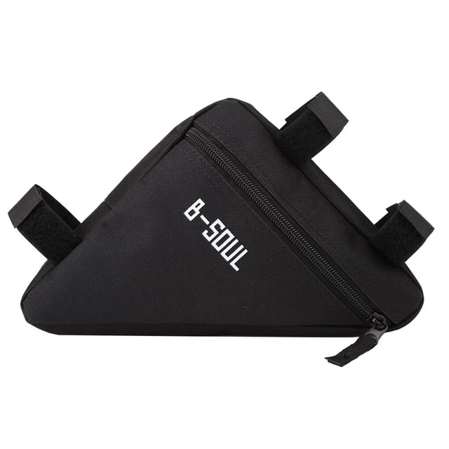 Soidarity Ciclismo de Carretera de bicicleta de montaña, cuadro sillín bolsa impermeable, bolsa de Alforja con cremallera Ciclismo negro