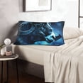 thumbnail image 6 of Picia Celestial Ram Night Sky Pattern Plush Pillow Case – Soft and Cozy Cushion Cover, Hypoallergenic Throw Pillow Case for Home Decor-20"x30", 6 of 6
