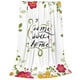 thumbnail image 2 of Balery Home Sweet Home Floral Manta de Felpa Suave y Acogedora – Cobija de Franela Aterciopelada para Cama, Lavable y Cálida para Sofá, Mascotas, Transpirable-40"x30", 2 of 7