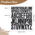 thumbnail image 2 of 12 Sheet Vinyl Letter Sticker, 1 Inch, 2 Inch 624Pcs Stick Letters, Black, 2 of 6