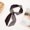 Black, variant on Nvzi -b Hotel Simple Bow Napkin Buckle Metal Napkin Rim Cloth Ring Restaurant Hotel Desktop Decoration -6 pieces (black)