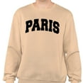 thumbnail image 2 of Paris College Style Sweatshirt Unisex Large Sand, 2 of 5