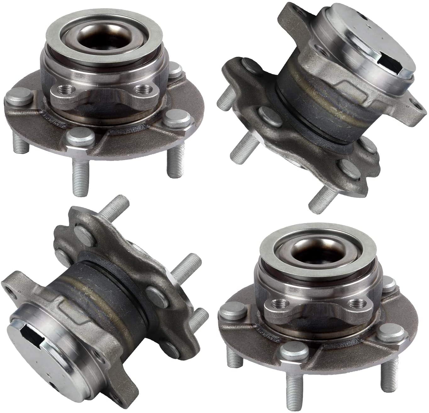 (4) Front and Rear Driver Passenger Side Wheel Hub and Bearing Assembly