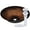 Chrome, variant on Novatto NOHP-G008CH Sanguinello Copper and Black Hand Painted Glass Vessel Bath Sink with Chrome Pop-Up Drain, Mounting Ring