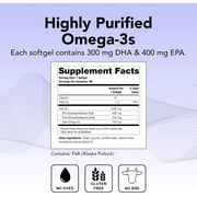 Theralogix TherOmega Omega-3 Fish Oil Supplement - Supports Heart, Brain, Immune & Joint Health* - 700 mg DHA & EPA from Wild Alaska Pollock - Sustainably Sourced - NSF Certified - 90 Softgels