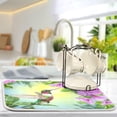 thumbnail image 5 of Hummingbird Dish Drying Mat Absorbent Kitchen Pads for Counter Kitchen Dish Dryer 16 x 18 Mat under Dish Drainer, 5 of 6