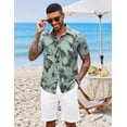 thumbnail image 7 of COOFANDY Men's Vacation Shirt Summer Beach Button Up Tropical Short Sleeve Floral Shirt, 7 of 7