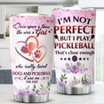 thumbnail image 2 of Once Upon A Time There Was A Girl Who Really Loved Dogs And Pickleball Gifts For Women Stainless Steel Tumbler 20oz Animal Pet Dog Lover Gift Paddleball Cup Sports Enthusiast, 2 of 6