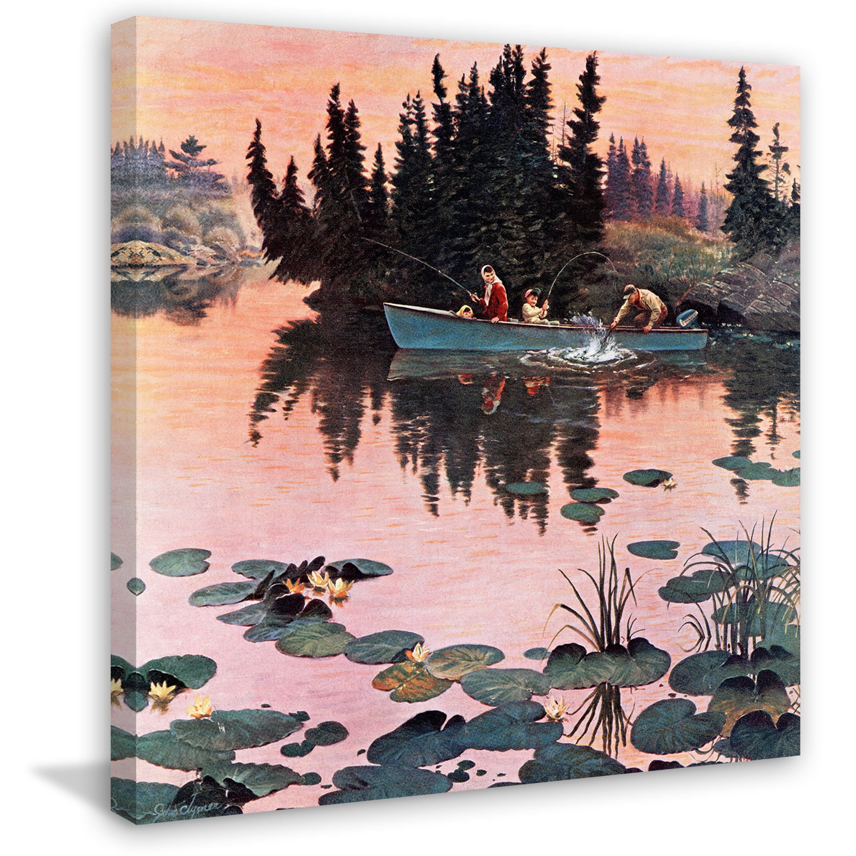 Marmont Hill - "A Fine Catch" Painting Print on Wrapped Canvas
