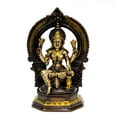 thumbnail image 5 of eSplanade Brass Laxmi Lakshmi Ganesh Ganesha Idol Murti Statue Sculpture - 9.75" Inches, 5 of 7