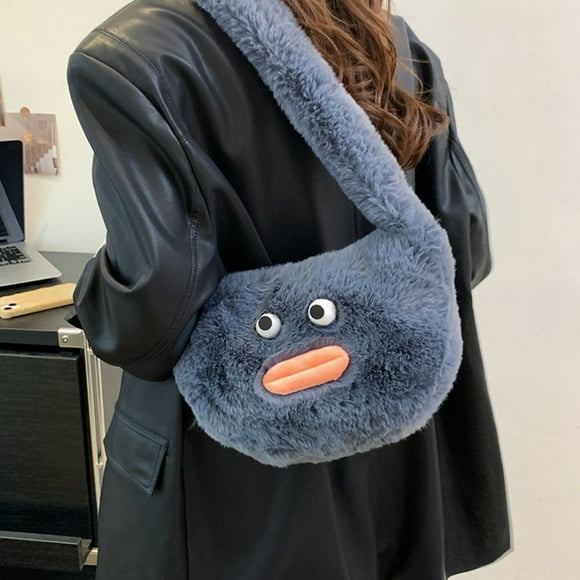 WIZUTIZ Originality Satchel, Cute Handbag, Doll Mini Bags, Personalized Satchel, Unique And Cute Look Womens Handbags Womens Messenger Bags Womens Crossbody Bags Solid Bags Large-Capacity Bag Gray