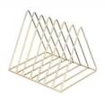 thumbnail image 3 of 3pcs Triangle Files Organizer Wire Collection Desktop Iron Storage Rack Bookshelf Holder Para office and home Decoration Macarena Estantería de escritorio de metal, 3 of 8