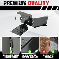 Universal Saw Press Chainsaw Bracket for ATV UTV Trailers W/Tubular Hanger Racks Fixed Tool Carrier Mounting Holder Kit