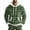 Green, variant on Men's Plaid Pattern Long Sleeve Hooded Sweatshirt for Sports Tracksuit with Drawstring Hood, Classic Check Design, Comfortable for Running and Everyday Activities,Green,M