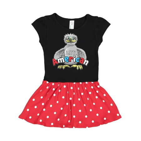 

Inktastic The Littlest American- cute baby bald eagle Gift Toddler Girl Dress