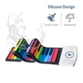 thumbnail image 1 of Tignapoo SJ-4902 Portable 49-Key Roll-Up Piano with 47 Tones, 14 Demo Songs, 128 Rhythms, ABS Panel, and Waterproof Silicone Keys, Built-in Rechargeable Battery, 1 of 7
