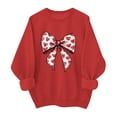 thumbnail image 2 of Busydd Valentine Shirts for Women Fashion Graphic Holiday Sweatshirt for Women Casual Comfy Cotton Long Sleeve Crewneck Women's Sweatshirt XL, 2 of 6