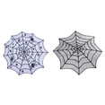 thumbnail image 1 of 2 unids Lace Spider Web Mantel de Halloween Decoraciones de mesa para Halloween (Negro), 1 of 7