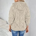 thumbnail image 5 of XFLWAM Fleece Jacket for Women Fuzzy Full Zip Sherpa Jackets Warm Casual Stand Collar Winter Coats Outerwear with Pockets, 5 of 8