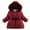 Red2, variant on ameIAEA Girls Winter Fleece Lined Jacket Toddler Baby Windproof Hooded Coat Padded Down Outerwear