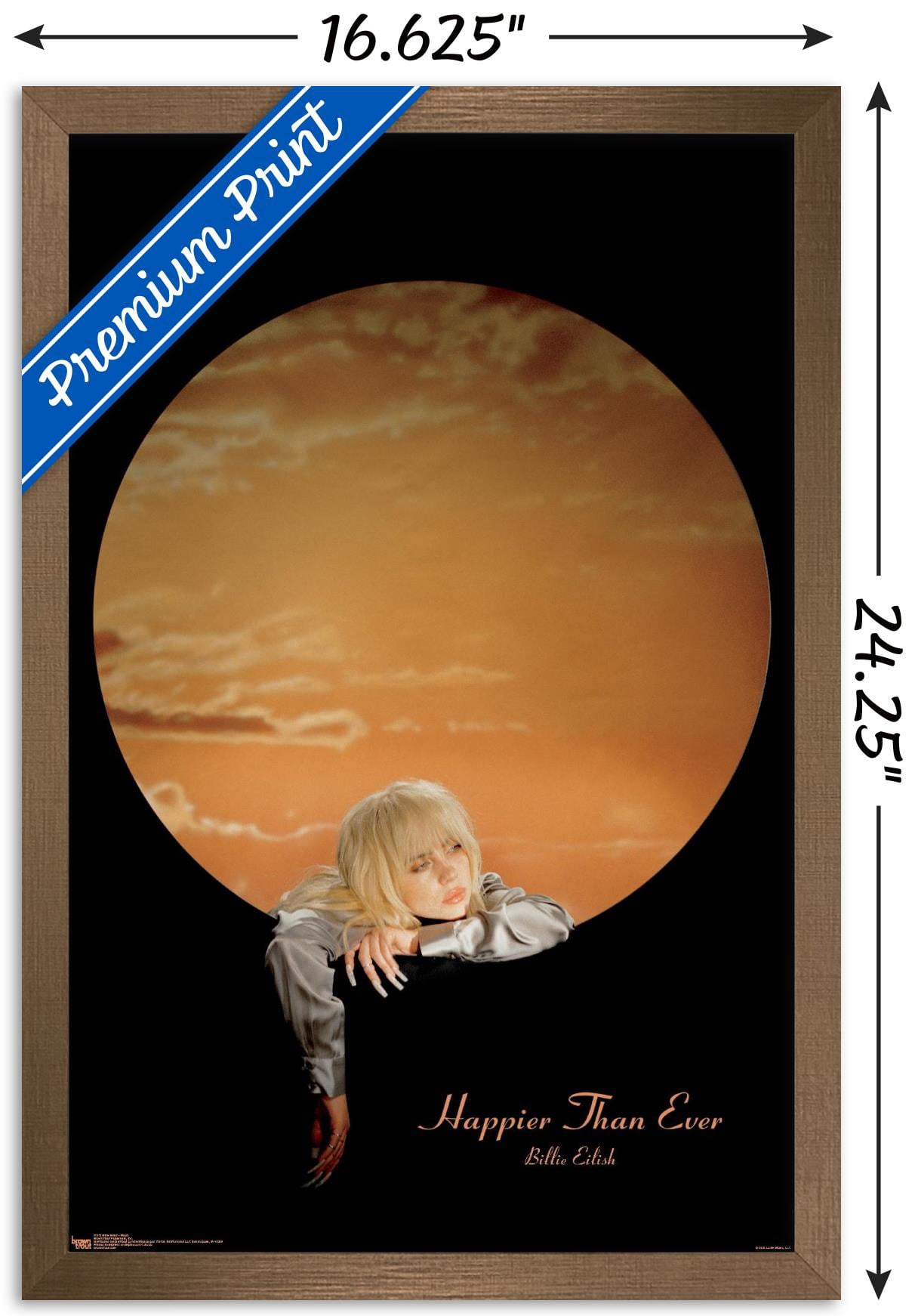 Billie Eilish - Moon Wall Poster, 14.725" x 22.375" Framed